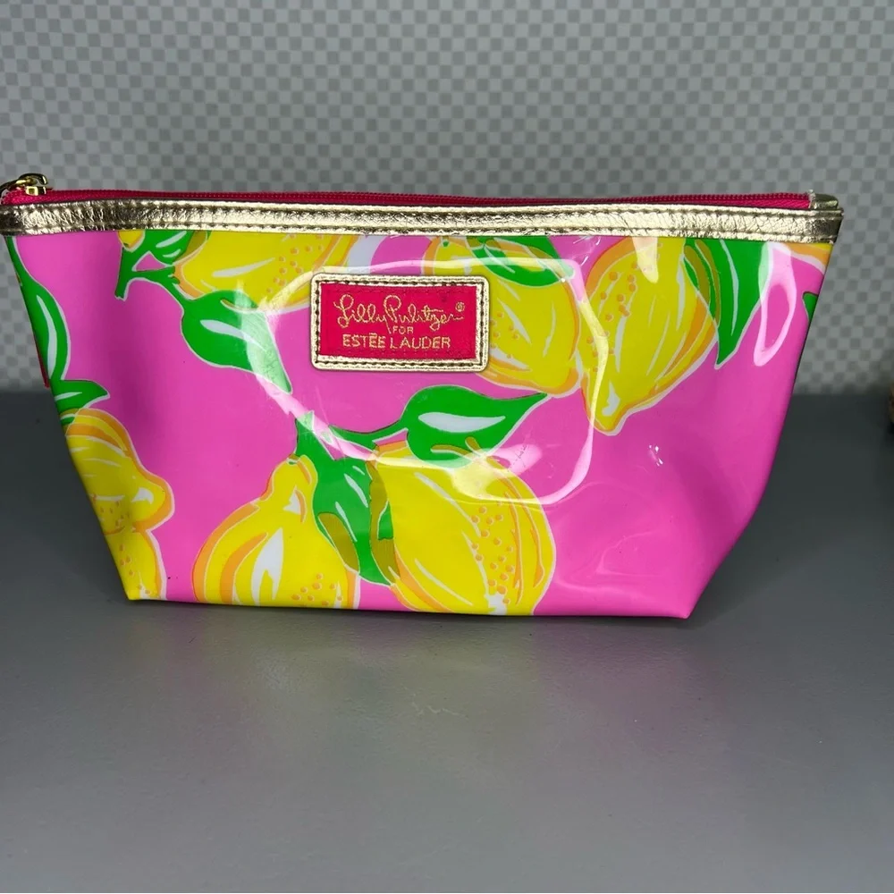Lilly Pulitzer‎ For Estee Lauder Cosmetic Bag Makeup Case Multicolor Large 10x12